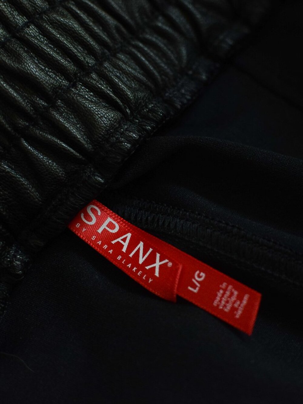 SPANX Faux Leather Jogger Pants - Black - Picture 9 of 11